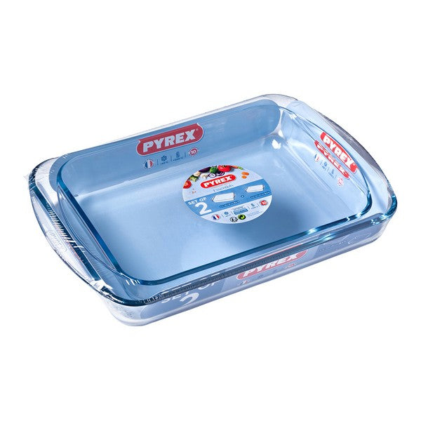 Conjunto de Travessas para Forno Pyrex Essentials Vidro de borosilicato (2 pcs)