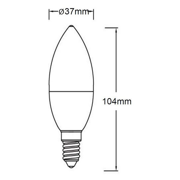 Lâmpada LED Panasonic Corp. PS Frost A+ 3,5 W 325 Lm (Branco quente 2700K)