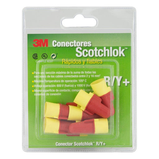 Conector de Cabo Scotchlok 3M R/Y 2-16mm²  6 uds