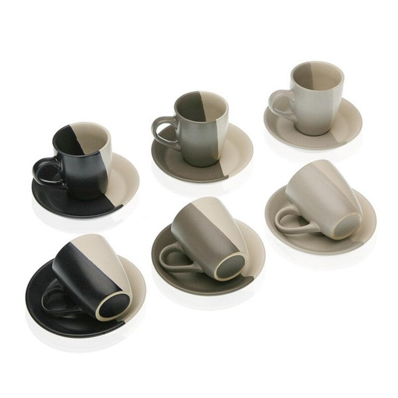 Conjunto de Chávenas de Café Elene Grés (6 Peças)