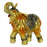 Figura Decorativa DKD Home Decor Resina Elefante Gemas (30 x 26 x 29 cm)