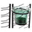 Candelabro DKD Home Decor Green Garden Metal Cristal (3 Peças) (21 x 11 x 66 cm)