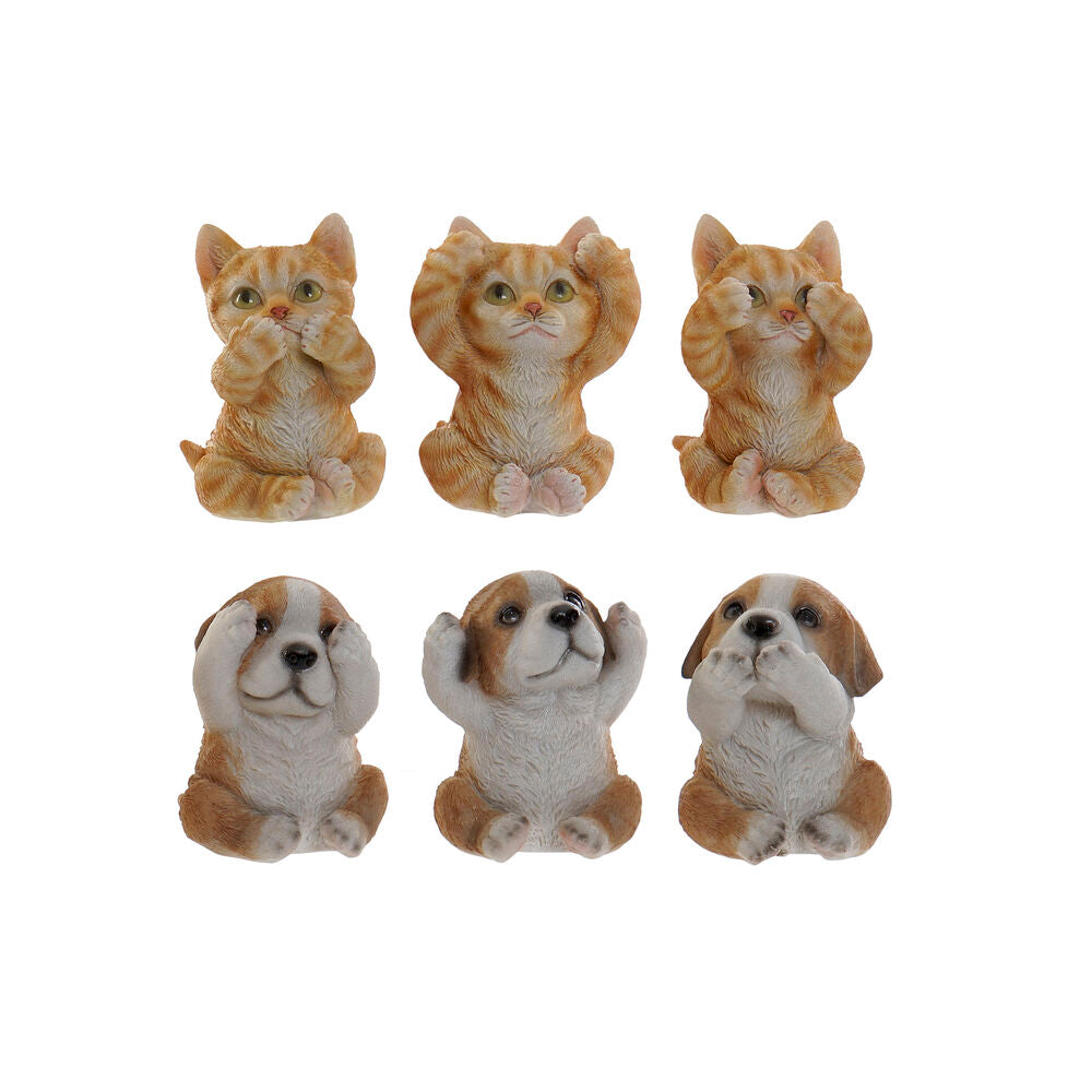 Figura Decorativa DKD Home Decor Resina (6 pcs) (6.5 x 6 x 8 cm)