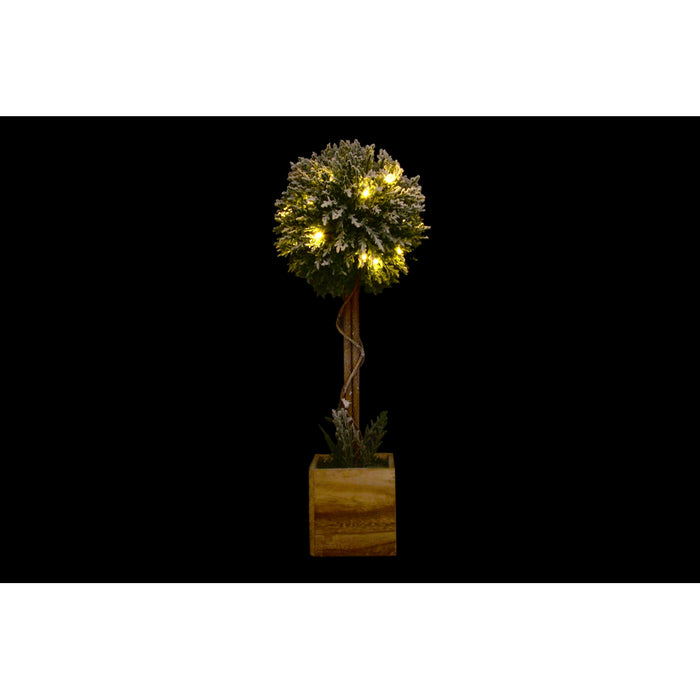 Planta Decorativa DKD Home Decor Natal Poliéster PE (polietileno) LED (18 x 18 x 58 cm)