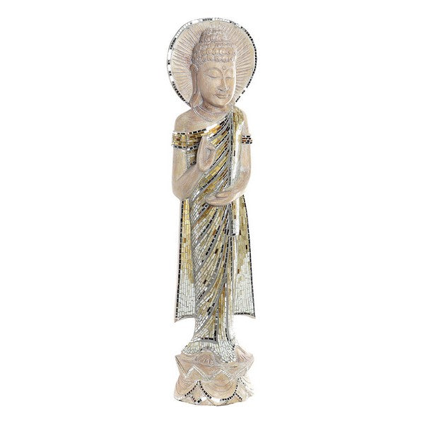 Figura Decorativa DKD Home Decor Bambu Cristal Buda (24 x 10 x 100 cm)