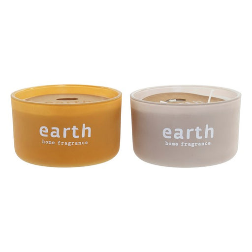 Vela Perfumada DKD Home Decor Earth (2 pcs) (350 ml) (13 x 13 x 8 cm)