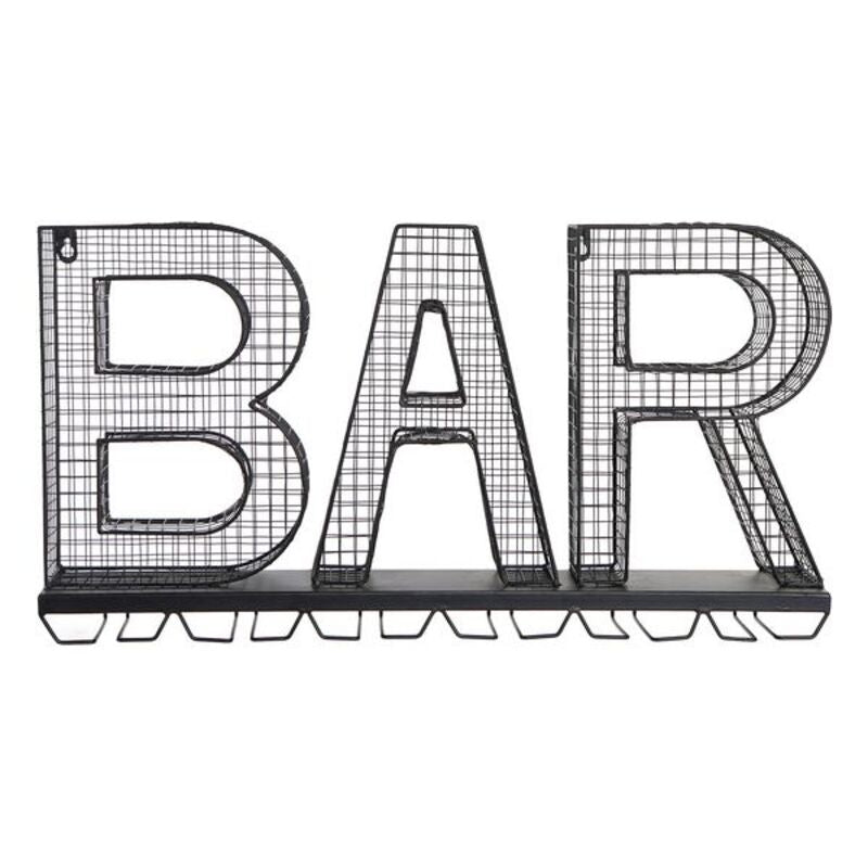 Expositor de Porta DKD Home Decor Bar Taças Metal (62 x 12 x 33 cm)