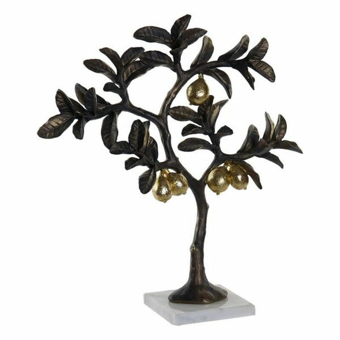 Figura Decorativa DKD Home Decor Árvore Dourado Cobre Resina Mármore Limoeiro (37 x 12 x 40,5 cm)