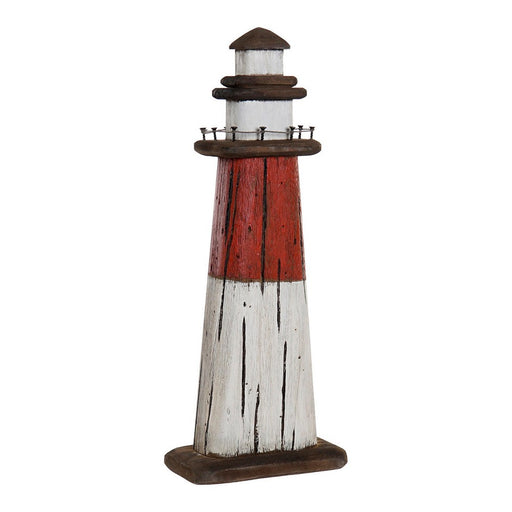 Figura Decorativa DKD Home Decor Farol Madeira de paulónia (19.5 x 11 x 51 cm)