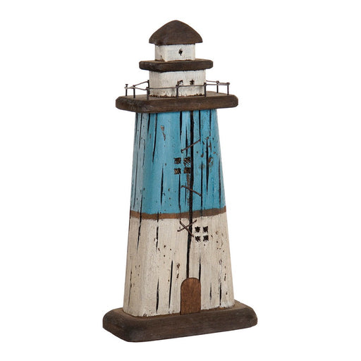 Figura Decorativa DKD Home Decor Farol Madeira de paulónia (16 x 9 x 33 cm)