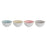 Tigela DKD Home Decor Porcelana (4 pcs) (12.6 x 12.6 x 6.2 cm)