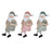 Figura Decorativa DKD Home Decor Madeira Pai Natal (3 pcs) (9 x 3.5 x 20 cm)