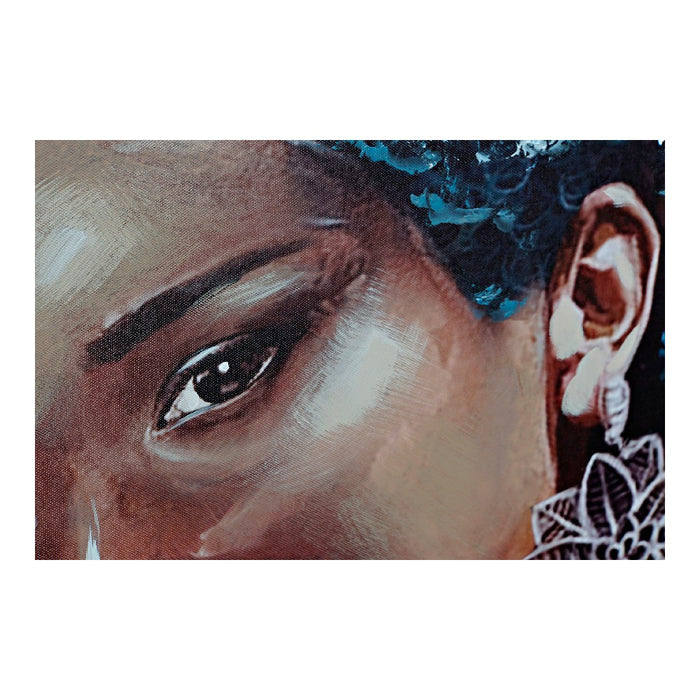 Pintura DKD Home Decor African Woman (80 x 2.8 x 100 cm)