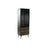 Suporte Expositor DKD Home Decor Preto Metal Cristal Dourado (61.5 x 40 x 166 cm)