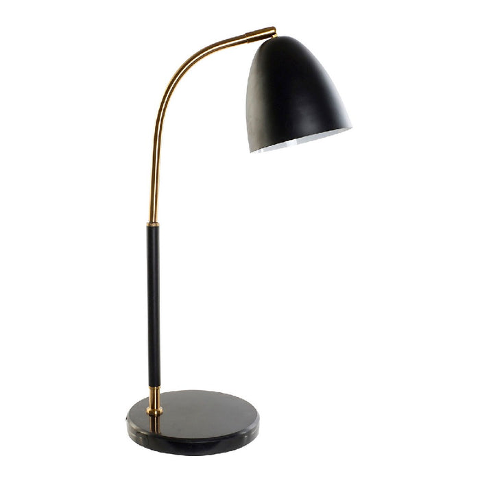 Lâmpada de Mesa DKD Home Decor Preto Metal Mármore Dourado (20 x 33 x 60 cm)