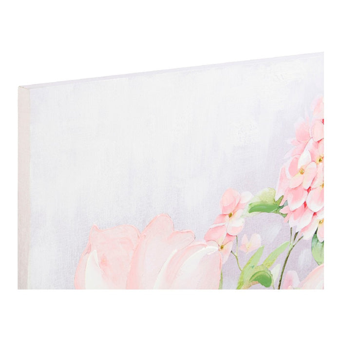 Pintura DKD Home Decor Flowers (80 x 3 x 120 cm)