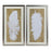 Pintura DKD Home Decor Pluma Plumas (2 pcs) (44 x 4 x 84 cm)