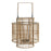 Castiçais DKD Home Decor Metal Bambu (30 x 30 x 32 cm)