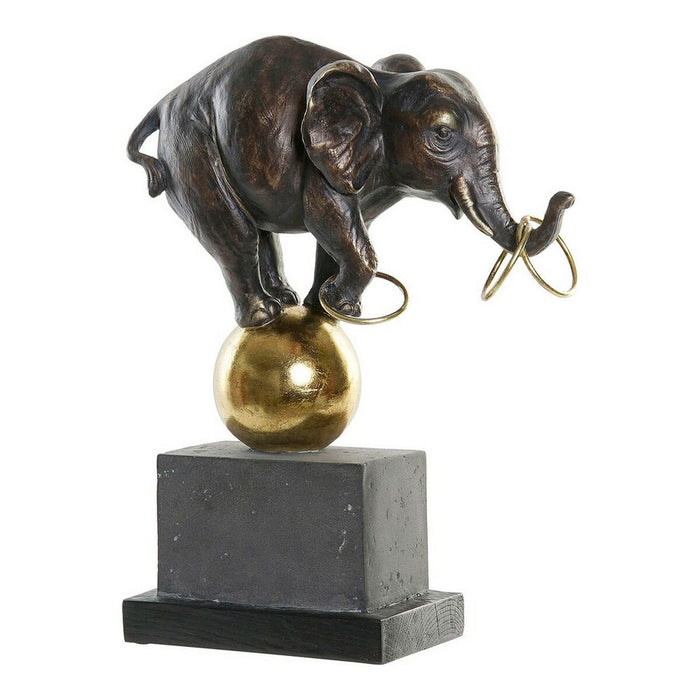 Figura Decorativa DKD Home Decor Metal Resina Elefante (31 x 13 x 41 cm)