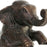 Figura Decorativa DKD Home Decor Metal Resina Elefante (30 x 12 x 37 cm)