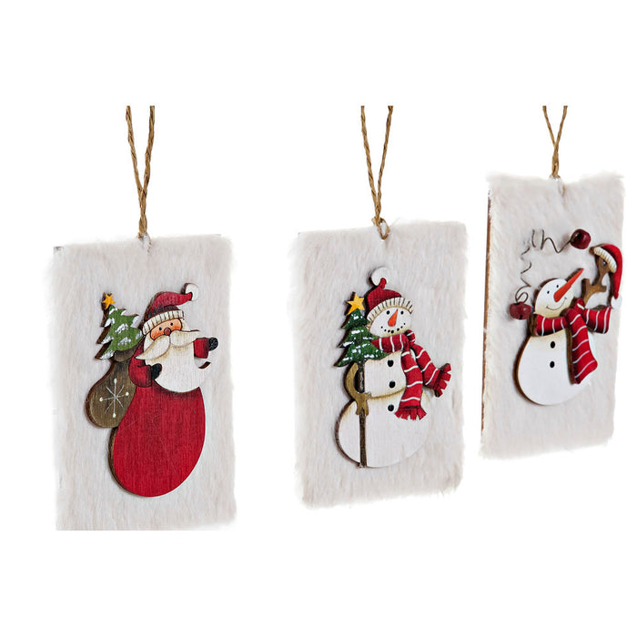 Adorno Natalício DKD Home Decor Madeira Pai Natal (6 pcs) (34 x 12 x 59 cm)