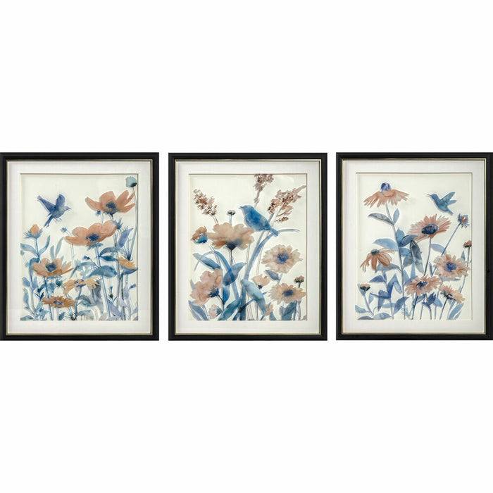 Pintura DKD Home Decor Bloemen (50 x 2 x 60 cm)