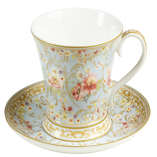 Chávena com Prato Porcelana Bone China