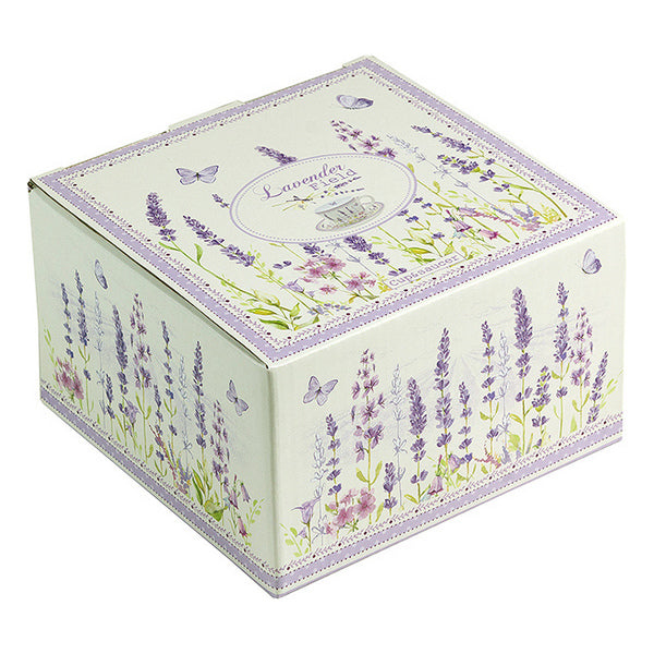 Chávena com Prato Lavender Porcelana Bone China