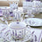 Chávena com Prato Lavender Porcelana Bone China