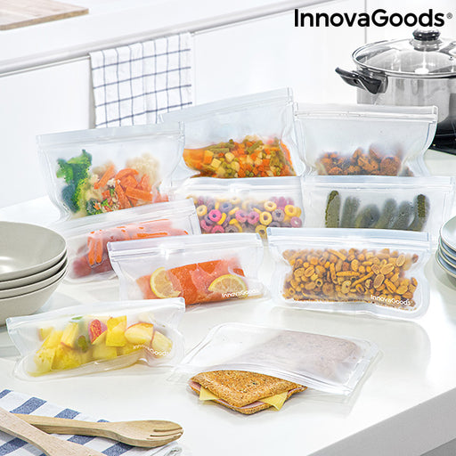 Conjunto de Sacos Reutilizáveis para Alimentos Freco InnovaGoods 10 Peças