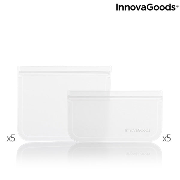 Conjunto de Sacos Reutilizáveis para Alimentos Freco InnovaGoods 10 Peças