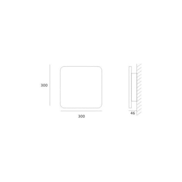 Luz de Parede Ledkia Ágata 10,5 W 908 Lm