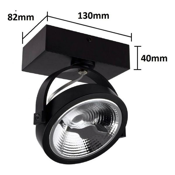 Foco Ledkia Cree Preto LED A+ 15 W 800 lm (Branco Quente 3000K)