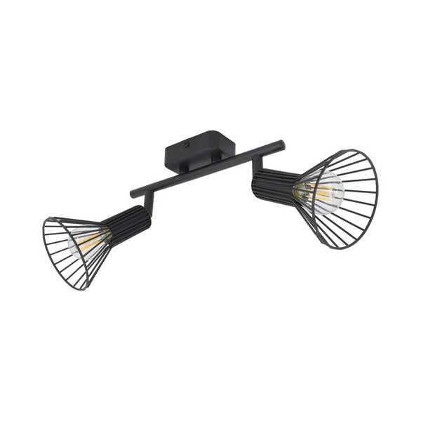 Candeeiro de teto Ledkia Royal 2 Preto 25W (55x250x190 mm)