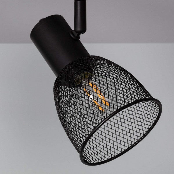 Candeeiro de teto Ledkia Grid 6 Preto 25W (1450x90x100 mm)