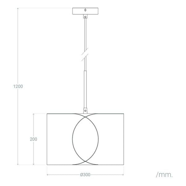 Candeeiro de teto Ledkia Klam 40 W