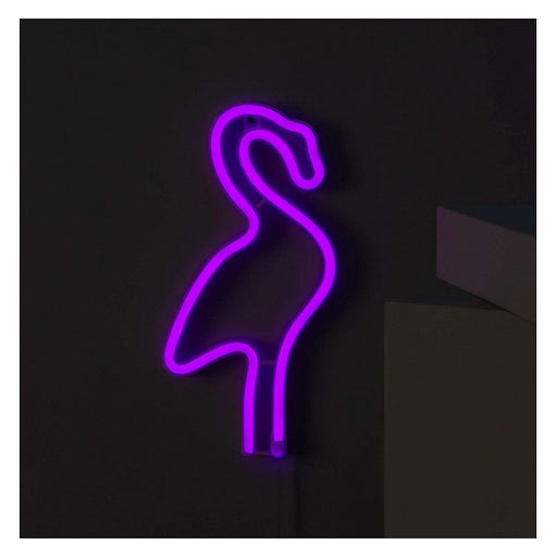 Letreiro Fluorescente LED Ledkia Flamingo Sem Fios