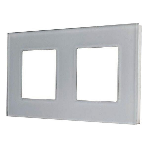 Quadro para Interruptor de Luz Ledkia 4470 Alumínio Cristal