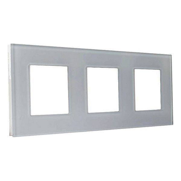 Quadro para Interruptor de Luz Ledkia 4472 Alumínio Cristal