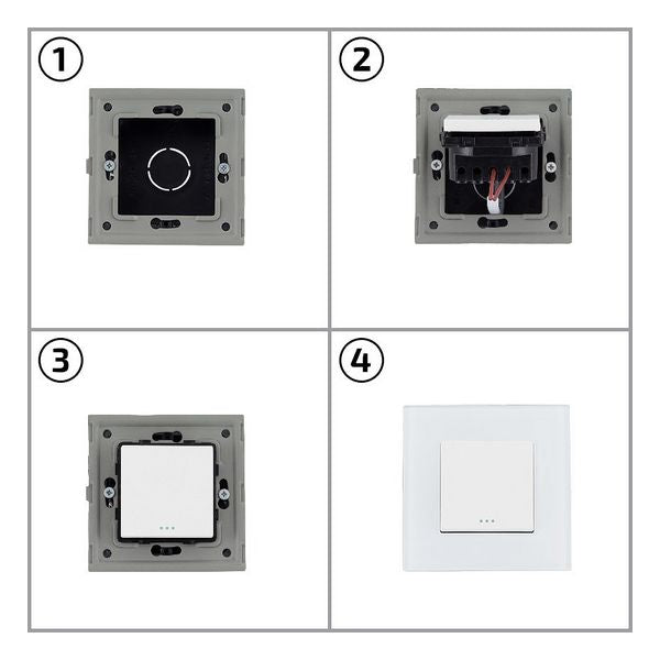 Interruptor Simples Comutado Ledkia Modern 4495 PC