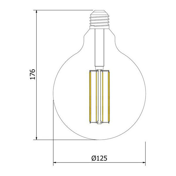 Lâmpada LED Ledkia Chrome Reflect Supreme  E27 6W A++ 550 lm