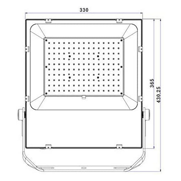 Projetor LED Ledkia HE Slim PRO A+ 150 W 21000 Lm (Branco Quente 3000K - 3200K)