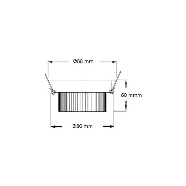 Foco Downlight LED Ledkia A+ 7 W 560 Lm (Branco quente 3000K)