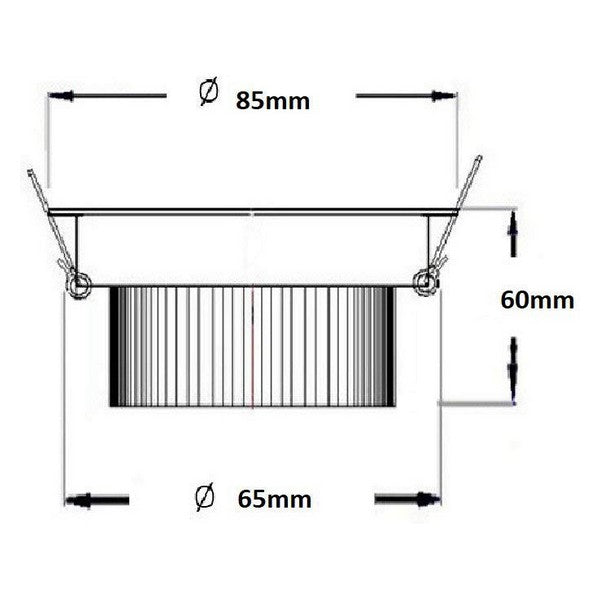 Foco Downlight LED Ledkia A+ 7 W 560 Lm (Branco quente 3000K)