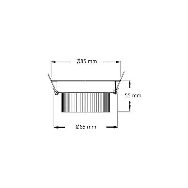 Foco Downlight LED Ledkia A+ 7 W 560 Lm (Branco quente 3000K)