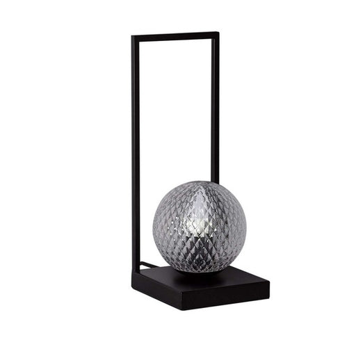 Lâmpada de Mesa Ledkia Erat Preto Metal Cristal 60 W