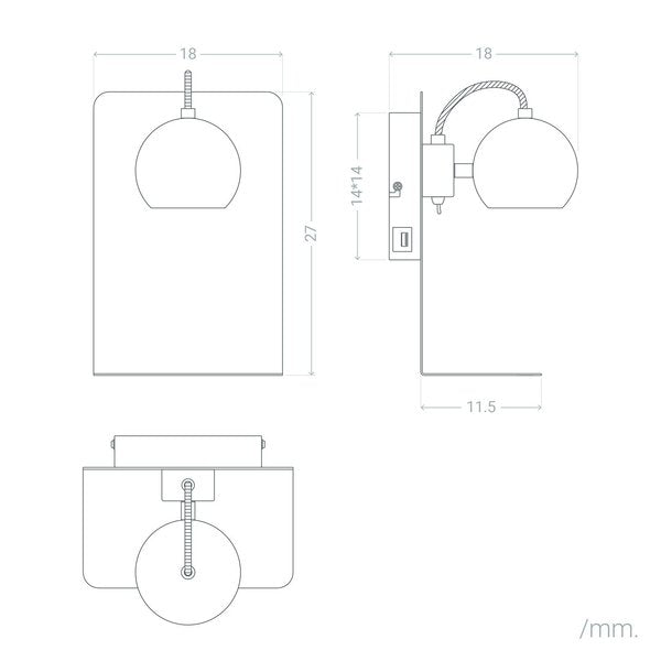 Luz de Parede Ledkia Keilusal 15 W