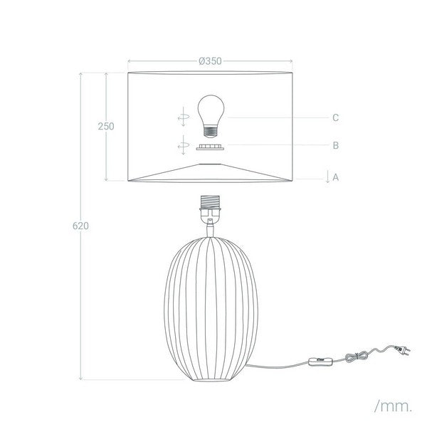 Lâmpada de Mesa Ledkia Menina Preto Metal Cristal 60 W