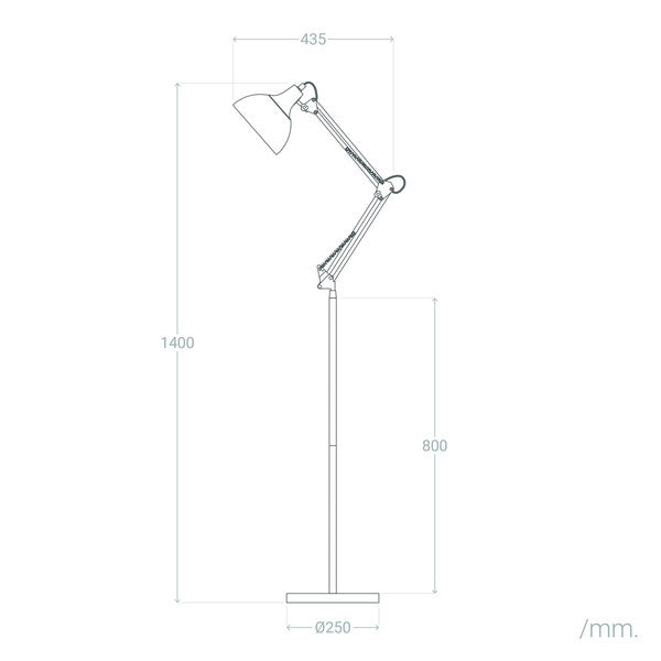 Luminária de chão Ledkia Kraze Alumínio 60 W (1500x420x250 mm)