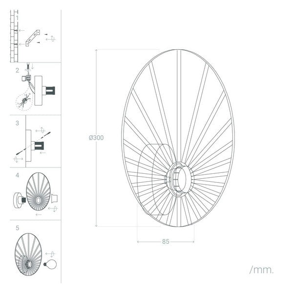 Luz de Parede Ledkia Kibanda Koto 40W